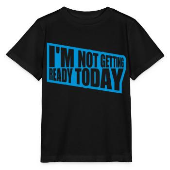 ne pas se préparer aujourd’hui - T-shirt bio MINI CREATOR Stanley/Stella Enfant - noir - Devant - Mikhail (115cm)