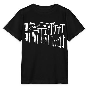 Werkzeug - Stanley/Stella Kinder T-Shirt MINI CREATOR  - Schwarz - Vorne - Mikhail (115cm)