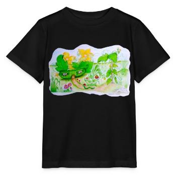 Gurkenhaus Märchen T-Shirt - Stanley/Stella Kinder T-Shirt MINI CREATOR  - Schwarz - Vorne - Mikhail (115cm)