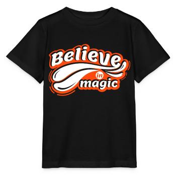 Croyez en la magie - T-shirt bio MINI CREATOR Stanley/Stella Enfant - noir - Devant - Mikhail (115cm)