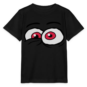 Comic Eyes Crazy Design - Stanley/Stella MINI CREATOR Kids’ T-Shirt - black - Front - Mikhail (115cm)