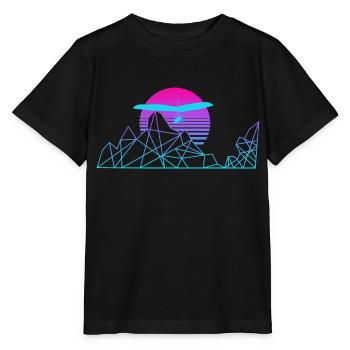 Hanggleiter Drachenflieger Deltasegler - Stanley/Stella Kinder T-Shirt MINI CREATOR  - Schwarz - Vorne - Mikhail (115cm)