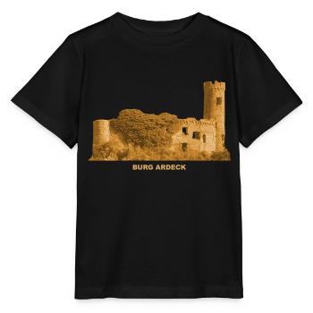 Ardeck Burg Ruine Holzheim Rheinland-Pfalz - Stanley/Stella Kinder T-Shirt MINI CREATOR  - Schwarz - Vorne - Mikhail (115cm)
