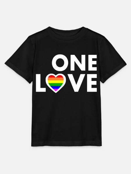One love - Stanley/Stella Kinder T-Shirt MINI CREATOR - Schwarz