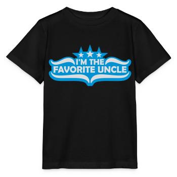 im the favorite uncle - Stanley/Stella Kinder T-Shirt MINI CREATOR  - Schwarz - Vorne - Mikhail (115cm)