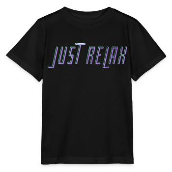 Just Relax - Stanley/Stella Kinder T-Shirt MINI CREATOR  - Schwarz - Vorne - Mikhail (115cm)