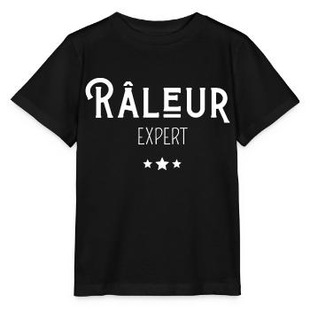 râleur expert - T-shirt bio MINI CREATOR Stanley/Stella Enfant - noir - Devant - Mikhail (115cm)