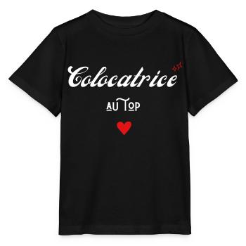 colocatrice au top idée cadeau - T-shirt bio MINI CREATOR Stanley/Stella Enfant - noir - Devant - Mikhail (115cm)