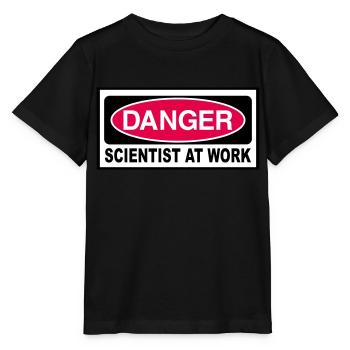 Scientifique - T-shirt bio MINI CREATOR Stanley/Stella Enfant - noir - Devant - Mikhail (115cm)