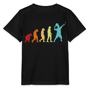 Padel Evolution Plattform Tennis Paddleball Padel - Stanley/Stella Kinder T-Shirt MINI CREATOR  - Schwarz - Vorne - Mikhail (115cm)