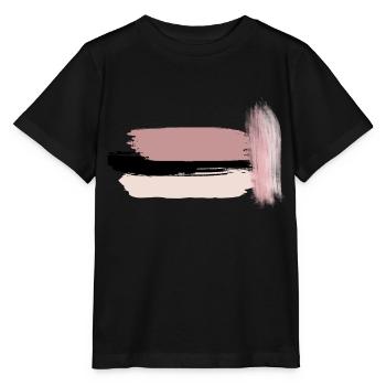 kreativer Pinselstrich - Stanley/Stella Kinder T-Shirt MINI CREATOR  - Schwarz - Vorne - Mikhail (115cm)