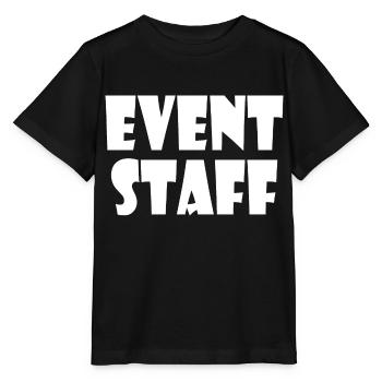 Event staff - Stanley/Stella Kinder T-Shirt MINI CREATOR  - Schwarz - Vorne - Mikhail (115cm)