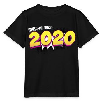 3ème anniversaire rétro dans le style Pop Art Comic Book - T-shirt bio MINI CREATOR Stanley/Stella Enfant - noir - Devant - Mikhail (115cm)