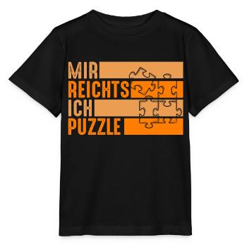 Puzzlefan Puzzler Puzzleteile Puzzle - Stanley/Stella Kinder T-Shirt MINI CREATOR  - Schwarz - Vorne - Mikhail (115cm)