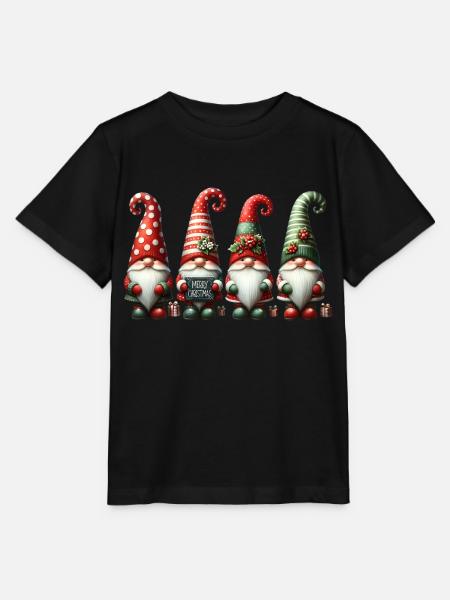 Festliche Wichtel mit "Merry Christmas" - Stanley/Stella Kinder T-Shirt MINI CREATOR - Schwarz