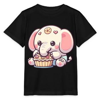 Elefanten backen ele-bake-tion Kinderoberteil - Stanley/Stella Kinder T-Shirt MINI CREATOR  - Schwarz - Vorne - Mikhail (115cm)