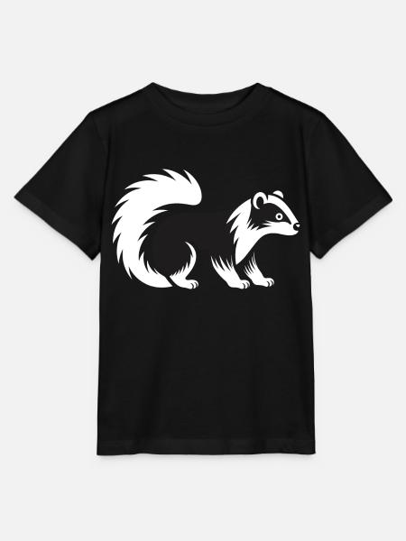 Stinktier - Stanley/Stella Kinder T-Shirt MINI CREATOR  - Schwarz