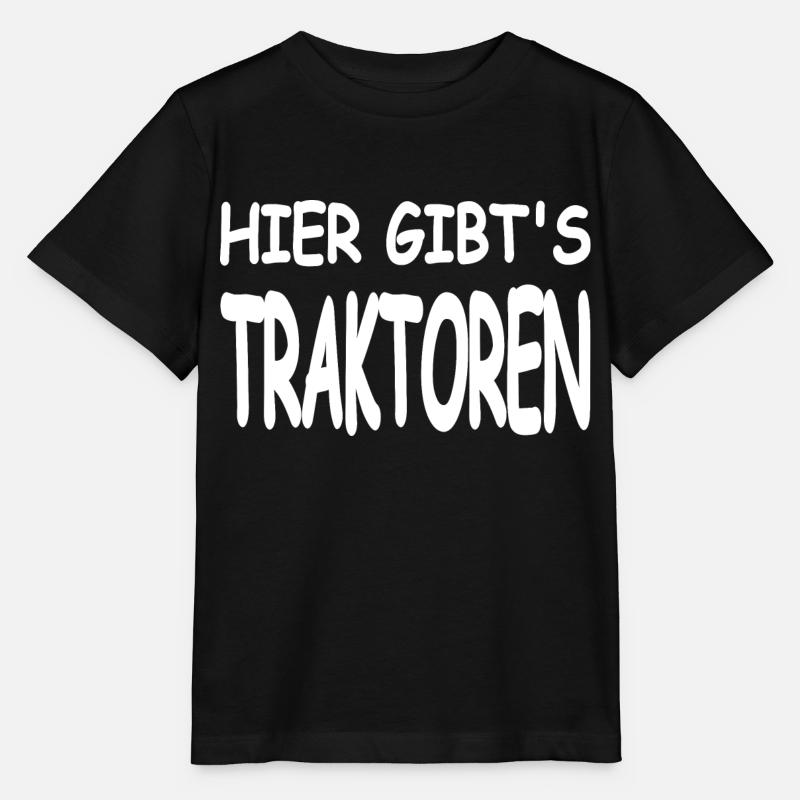 Traktoren - Stanley/Stella Kinder T-Shirt MINI CREATOR - Schwarz