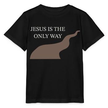 Jésus est le seul chemin Christ Kreuz Glaube Jésus - T-shirt bio MINI CREATOR Stanley/Stella Enfant - noir - Devant - Mikhail (115cm)