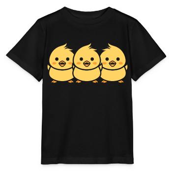 poussin - T-shirt bio MINI CREATOR Stanley/Stella Enfant - noir - Devant - Mikhail (115cm)