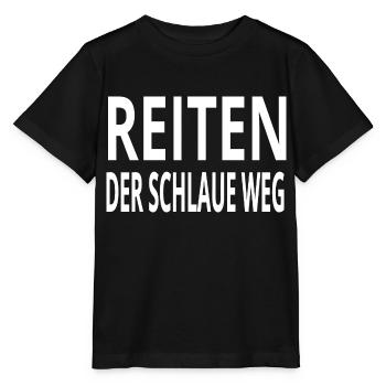 Reiten - Stanley/Stella Kinder T-Shirt MINI CREATOR  - Schwarz - Vorne - Mikhail (115cm)