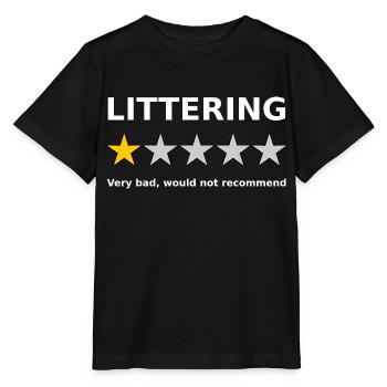 Gegen Anti Umweltverschmutzung 1 Stern Bewertung - Stanley/Stella Kinder T-Shirt MINI CREATOR  - Schwarz - Vorne - Mikhail (115cm)