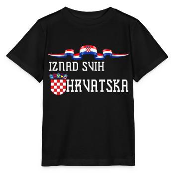 Kroatien hrvatska kroatien hrv hr zagreb geteilte Flagge - Stanley/Stella Kinder T-Shirt MINI CREATOR  - Schwarz - Vorne - Mikhail (115cm)