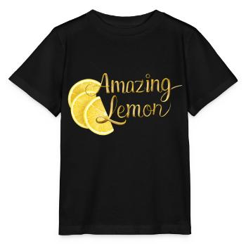 Amazing Lemon - Stanley/Stella MINI CREATOR Kids’ T-Shirt - black - Front - Mikhail (115cm)