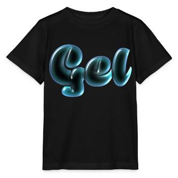Effet de texte gel - T-shirt bio MINI CREATOR Stanley/Stella Enfant - noir - Devant - Mikhail (115cm)