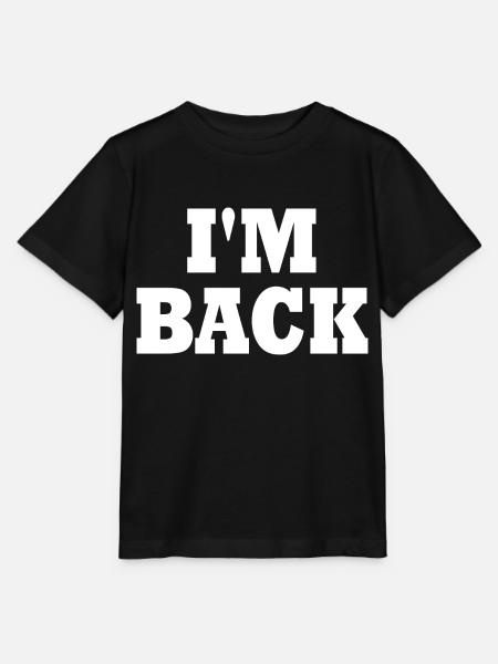 Im back - Stanley/Stella Kinder T-Shirt MINI CREATOR  - Schwarz