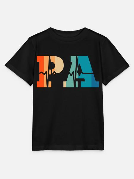Herzschlag Retro Arzthelferin - Stanley/Stella Kinder T-Shirt MINI CREATOR - Schwarz