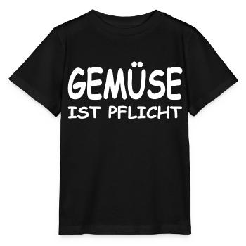Gemüse - Stanley/Stella Kinder T-Shirt MINI CREATOR  - Schwarz - Vorne - Mikhail (115cm)
