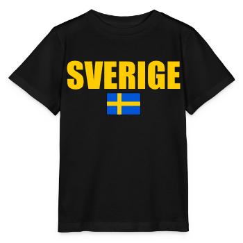 Schweden flagge - Stanley/Stella Kinder T-Shirt MINI CREATOR  - Schwarz - Vorne - Mikhail (115cm)