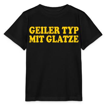 geiler typ mit glatze - Stanley/Stella Kinder T-Shirt MINI CREATOR  - Schwarz - Vorne - Mikhail (115cm)