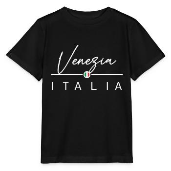 Italie - Venise - Venise - Italien - Italie - T-shirt bio MINI CREATOR Stanley/Stella Enfant - noir - Devant - Mikhail (115cm)