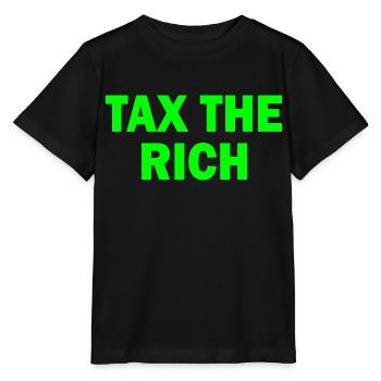 Tax the rich - Stanley/Stella Kinder T-Shirt MINI CREATOR  - Schwarz - Vorne - Mikhail (115cm)