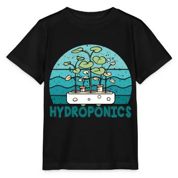 Culture hydroponique - T-shirt bio MINI CREATOR Stanley/Stella Enfant - noir - Devant - Mikhail (115cm)