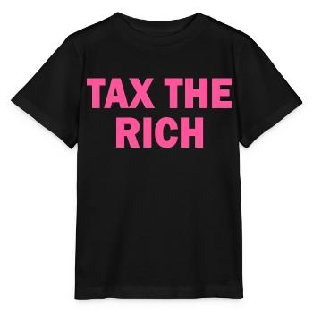 Tax the rich - Stanley/Stella Kinder T-Shirt MINI CREATOR  - Schwarz - Vorne - Mikhail (115cm)