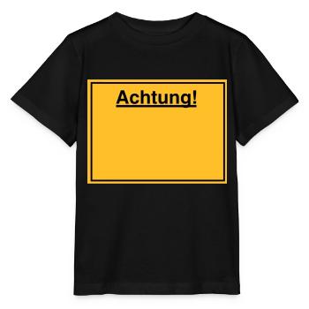 Schild - Stanley/Stella Kinder T-Shirt MINI CREATOR  - Schwarz - Vorne - Mikhail (115cm)