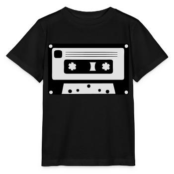 Cassette - T-shirt bio MINI CREATOR Stanley/Stella Enfant - noir - Devant - Mikhail (115cm)