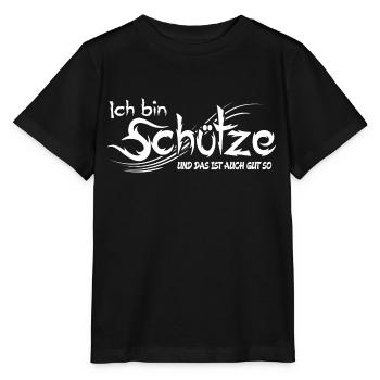 Schütze - Stanley/Stella Kinder T-Shirt MINI CREATOR  - Schwarz - Vorne - Mikhail (115cm)