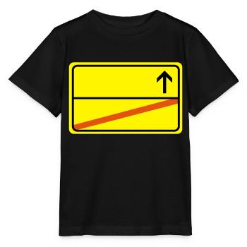 Ortsausgangsschild empty - Stanley/Stella MINI CREATOR Kids’ T-Shirt - black - Front - Mikhail (115cm)