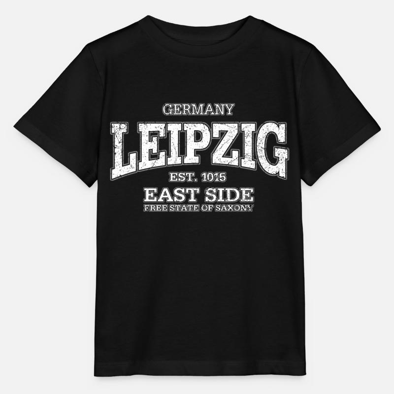 Leipzig (white oldstyle) - Stanley/Stella Kinder T-Shirt MINI CREATOR  - Schwarz