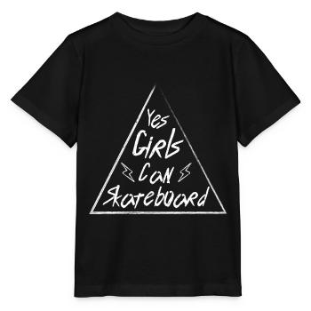 Skate Sprüche Mädchen Skateboard - Stanley/Stella Kinder T-Shirt MINI CREATOR  - Schwarz - Vorne - Mikhail (115cm)