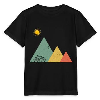 Bicycle Cycling Bicycle Tour - Stanley/Stella MINI CREATOR Kids’ T-Shirt - black - Front - Mikhail (115cm)