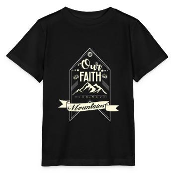 Hill landscape nature hiking gift idea hope - Stanley/Stella MINI CREATOR Kids’ T-Shirt - black - Front - Mikhail (115cm)