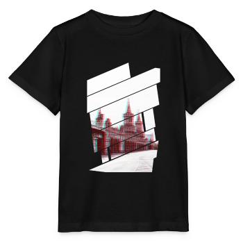 Berlin Oberbaumbrücke Glitch - Stanley/Stella Kinder T-Shirt MINI CREATOR  - Schwarz - Vorne - Mikhail (115cm)