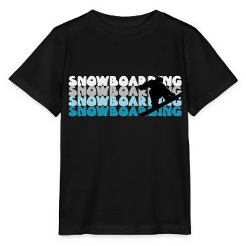 Snowboarding Snowboarding Snowboarding Snowboarder - Stanley/Stella MINI CREATOR Kids’ T-Shirt - black - Front - Mikhail (115cm)