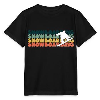 Snowboarding Snowboarding Snowboarding Snowboarder - Stanley/Stella MINI CREATOR Kids’ T-Shirt - black - Front - Mikhail (115cm)