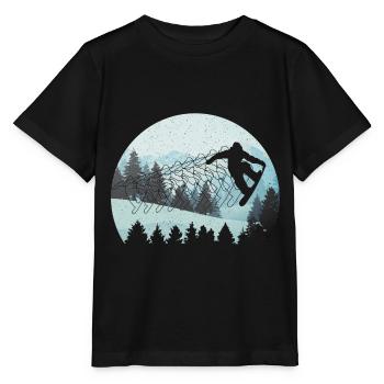 Snowboarding Snowboarding Snowboarding Snowboarder - Stanley/Stella MINI CREATOR Kids’ T-Shirt - black - Front - Mikhail (115cm)
